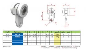 99711Ν ράουλο με ναϋλον κορμό
